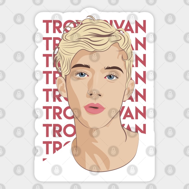 Troye Sivan Sticker by MariangelTorres